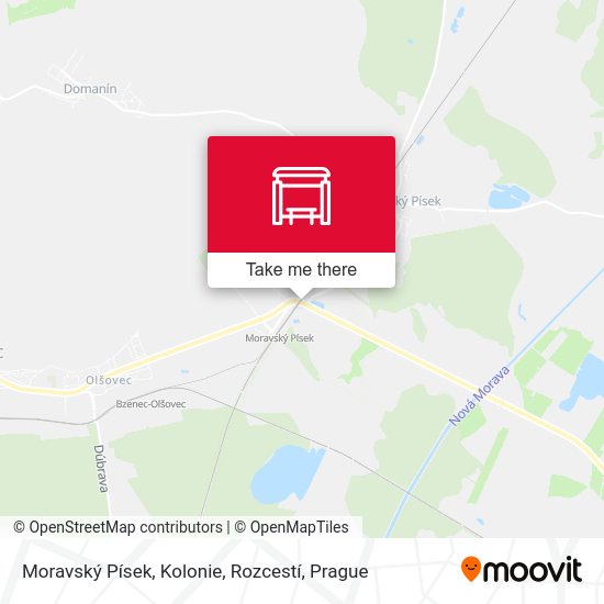 Moravský Písek, Kolonie, Rozcestí map