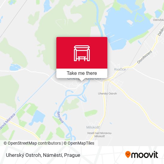 Uherský Ostroh, Náměstí map