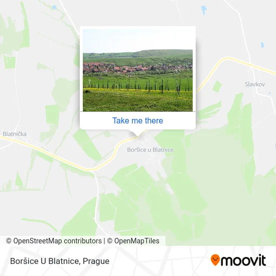 Карта Boršice U Blatnice