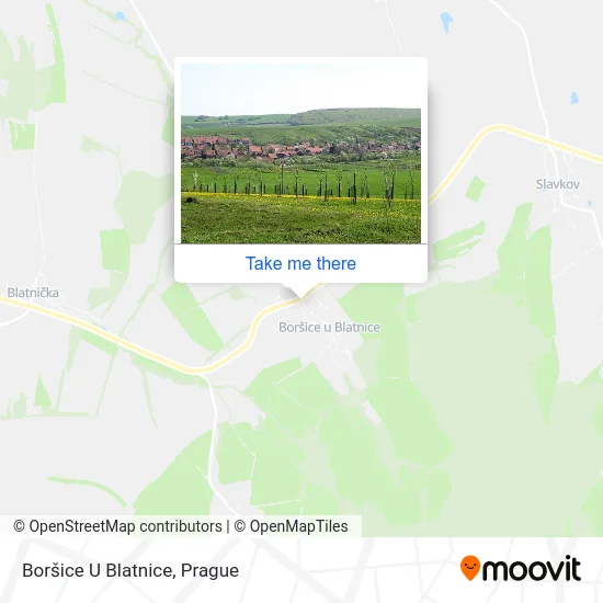 Карта Boršice U Blatnice