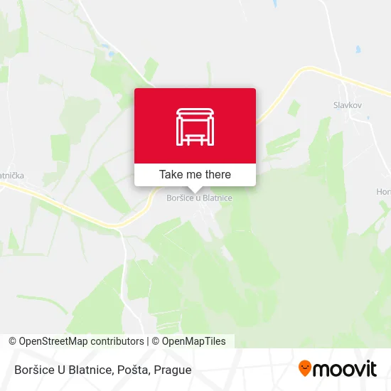 Boršice U Blatnice, Pošta map