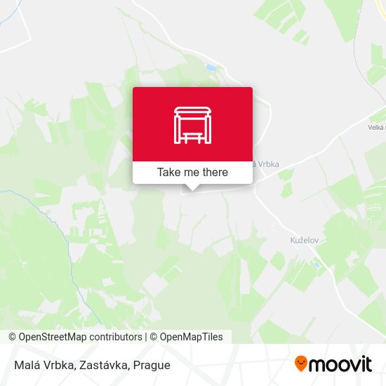 Malá Vrbka, Zastávka map