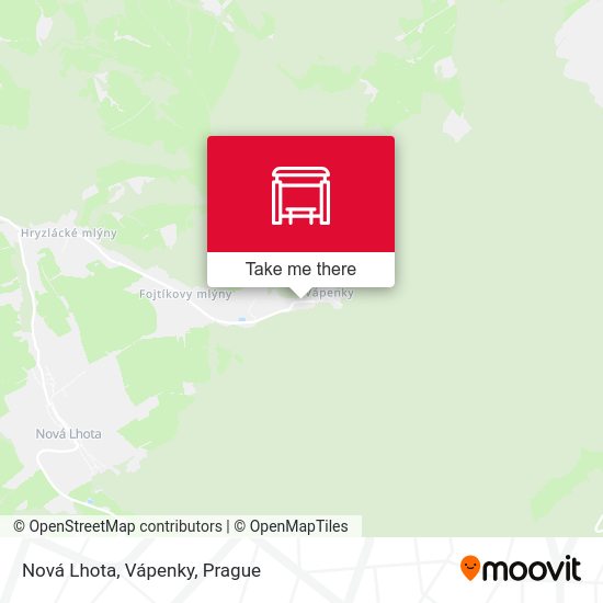 Nová Lhota, Vápenky map