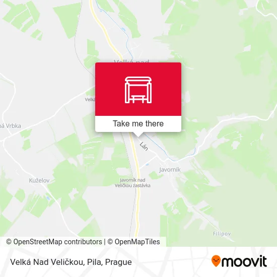 Карта Velká Nad Veličkou, Pila