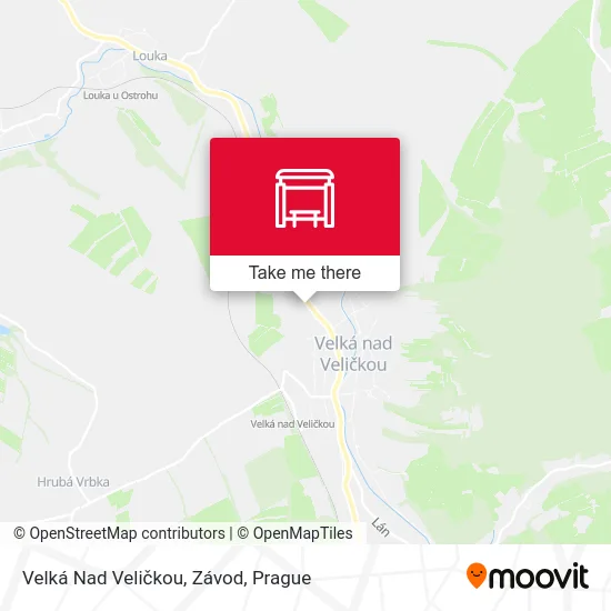 Карта Velká Nad Veličkou, Závod