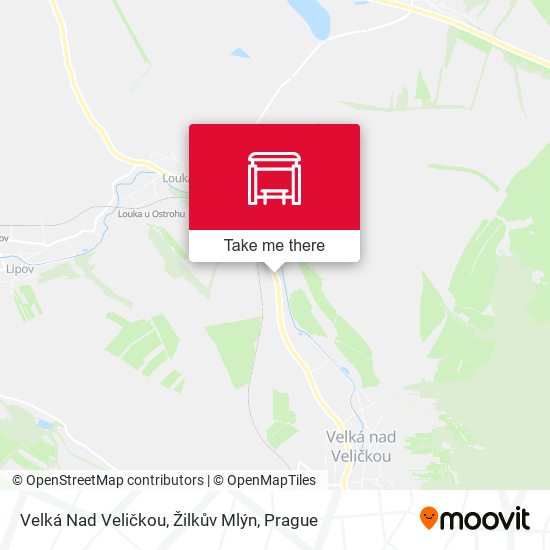 Velká Nad Veličkou, Žilkův Mlýn map