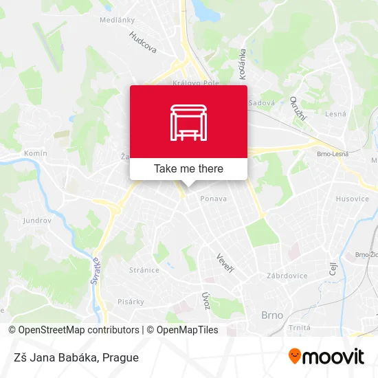 Карта Zš Jana Babáka
