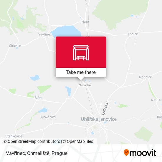 Vavřinec, Chmeliště map