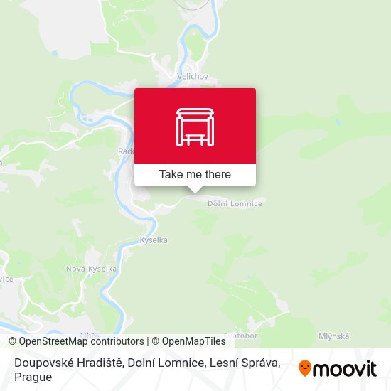 Doupovské Hradiště, Dolní Lomnice, Lesní Správa map
