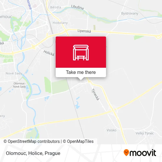 Olomouc, Holice map