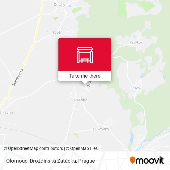 Olomouc, Droždínská Zatáčka map