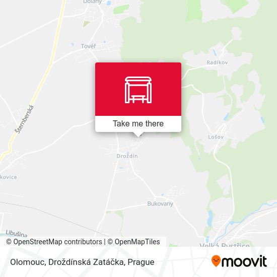 Olomouc, Droždínská Zatáčka map