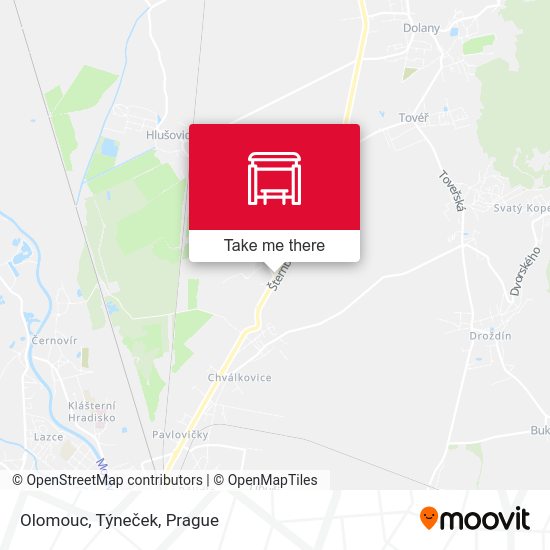 Olomouc, Týneček map
