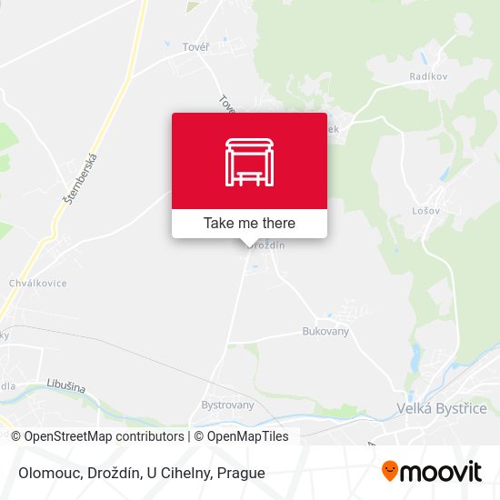 Olomouc, Droždín, U Cihelny map