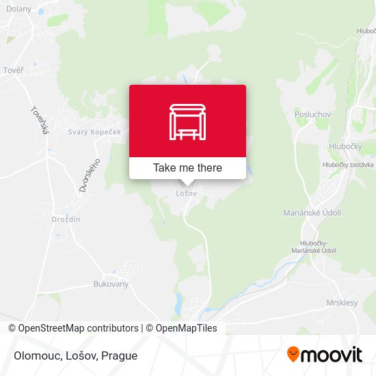 Карта Olomouc, Lošov