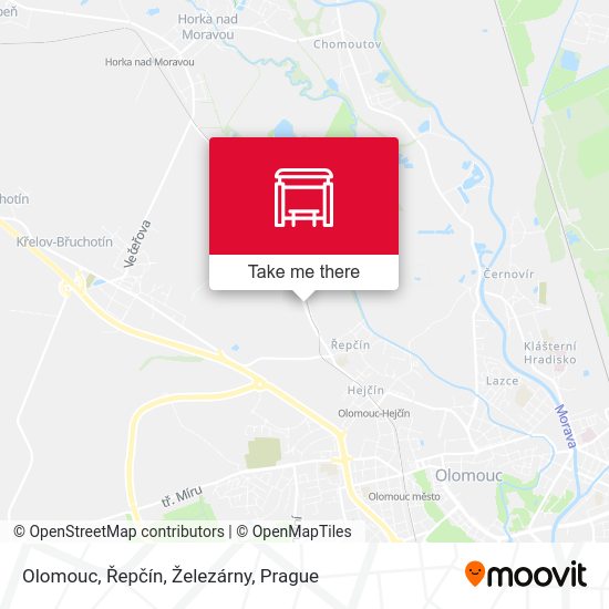 Olomouc, Řepčín, Železárny map