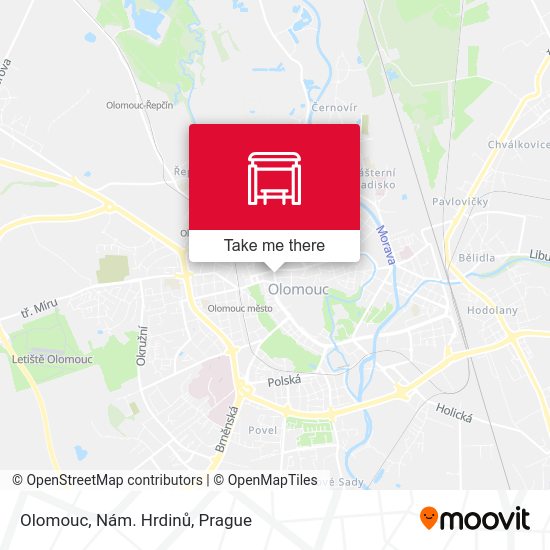 Olomouc, Nám. Hrdinů map