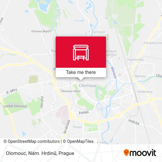 Olomouc, Nám. Hrdinů map