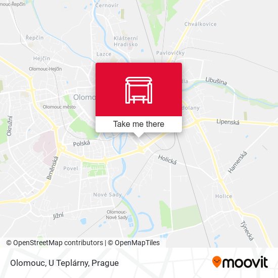 Olomouc, U Teplárny map