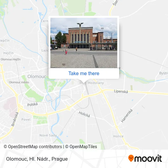 Карта Olomouc, Hl. Nádr.