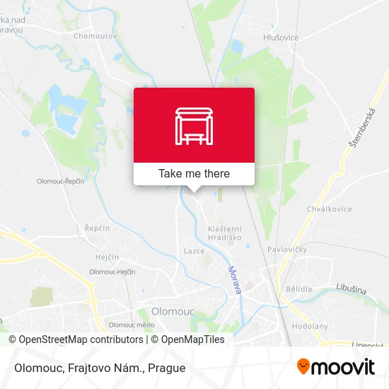 Карта Olomouc, Frajtovo Nám.
