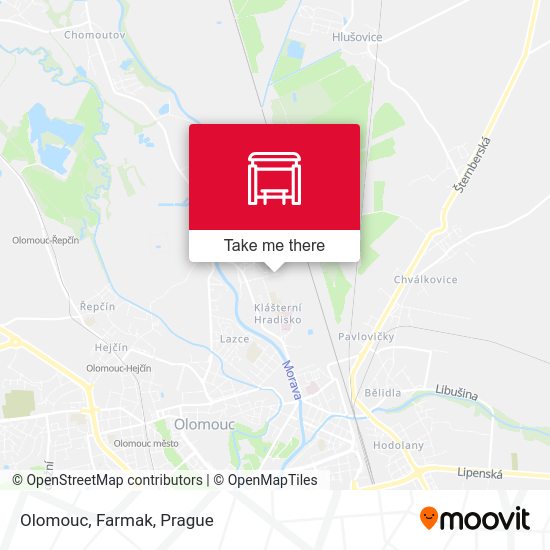 Карта Olomouc, Farmak