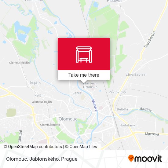 Olomouc, Jablonského map