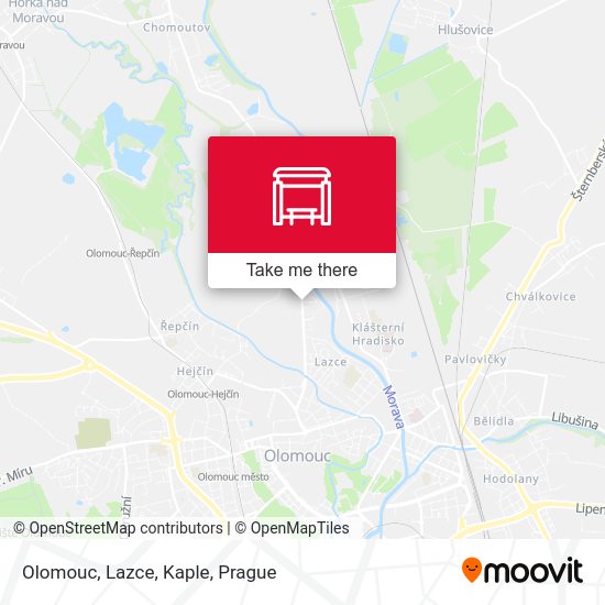 Карта Olomouc, Lazce, Kaple
