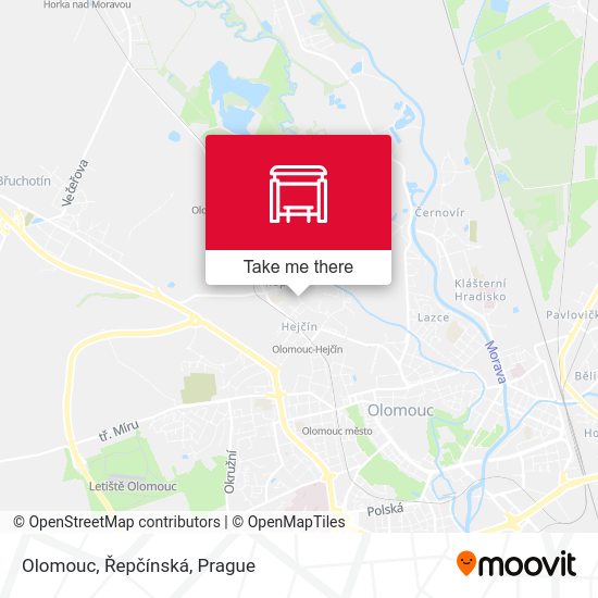 Olomouc, Řepčínská map