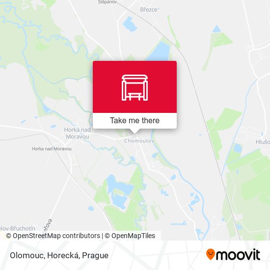 Olomouc, Horecká map