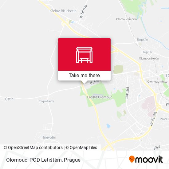 Olomouc, POD Letištěm map