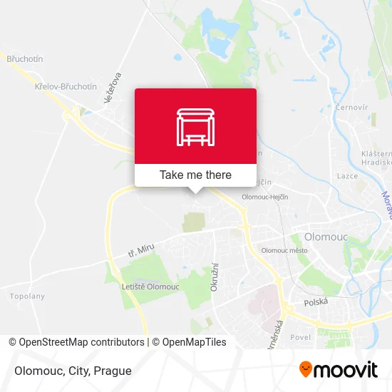 Карта Olomouc, City