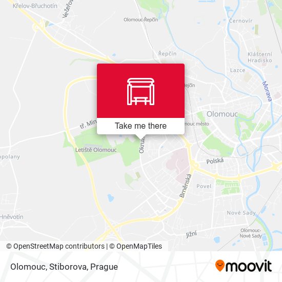 Olomouc, Stiborova map