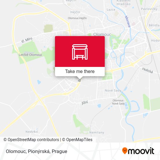 Olomouc, Pionýrská map