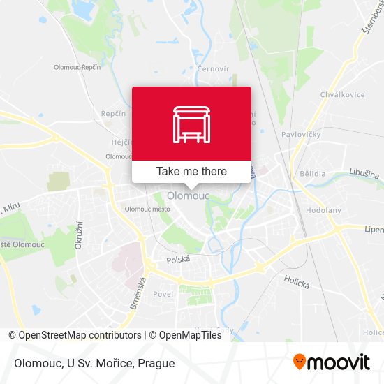 Olomouc, U Sv. Mořice map