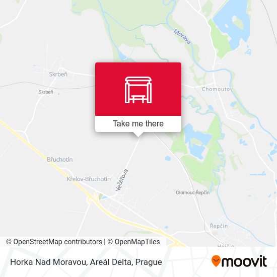 Horka Nad Moravou, Areál Delta map