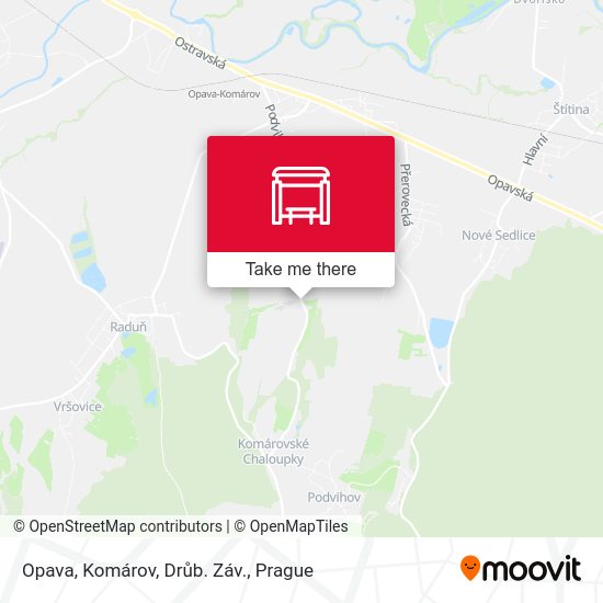 Opava, Komárov, Drůb. Záv. map