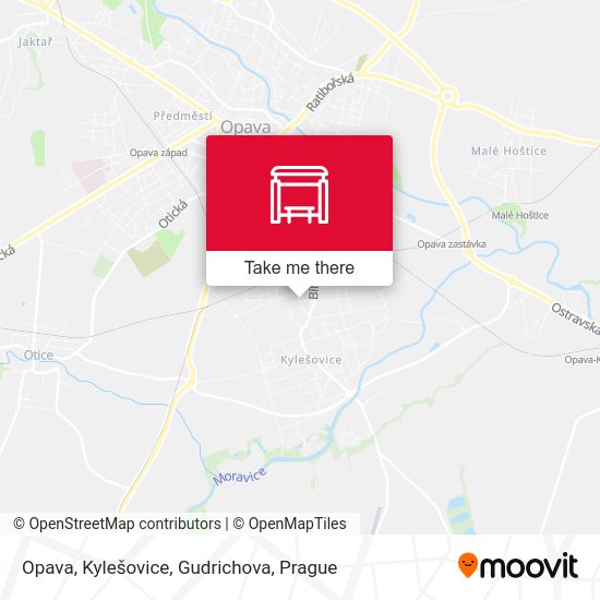 Opava, Kylešovice, Gudrichova map