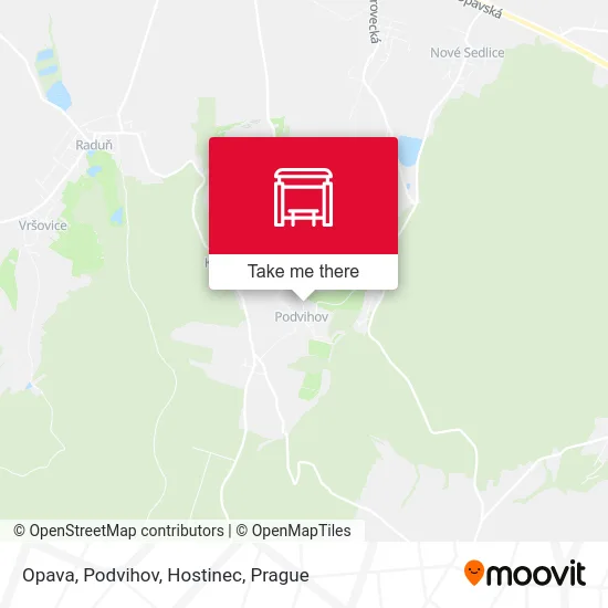 Карта Opava, Podvihov, Hostinec