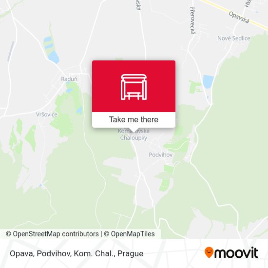 Opava, Podvihov, Kom. Chal. map