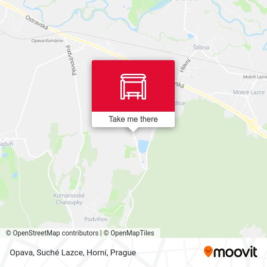 Opava, Suché Lazce, Horní map