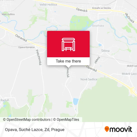 Карта Opava, Suché Lazce, Zd
