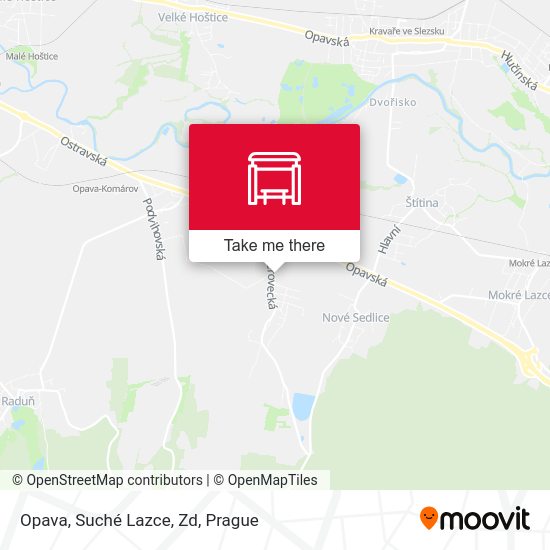 Карта Opava, Suché Lazce, Zd