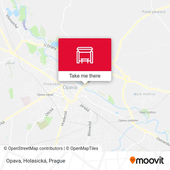 Карта Opava, Holasická