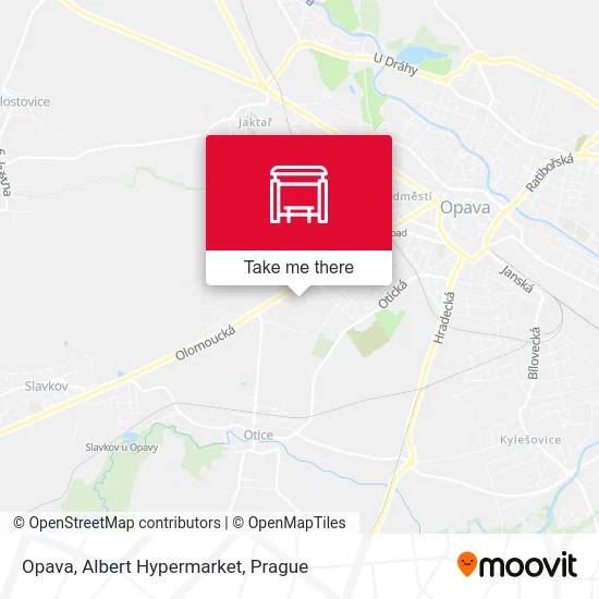 Карта Opava, Albert Hypermarket