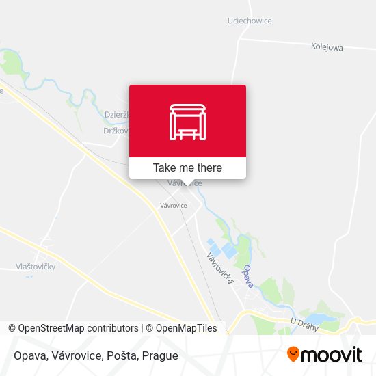 Opava, Vávrovice, Pošta map