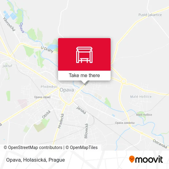 Карта Opava, Holasická