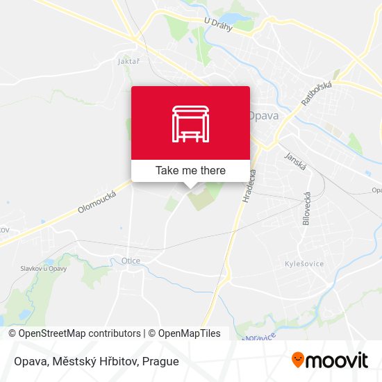 Opava, Městský Hřbitov map