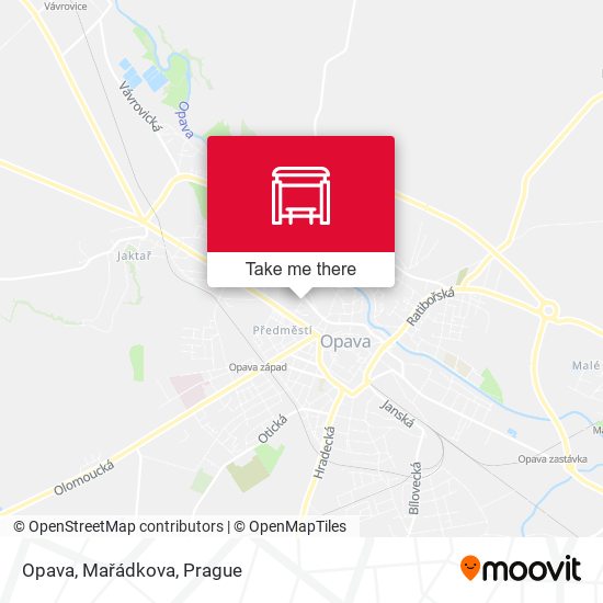 Opava, Mařádkova map