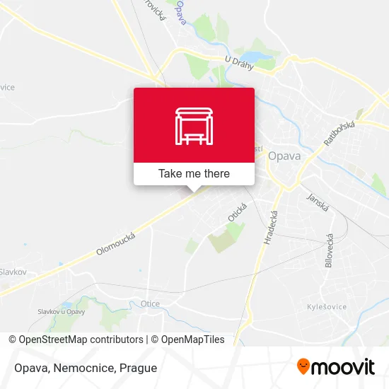 Карта Opava, Nemocnice